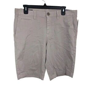 Wallin & Bros Men's Short Beige Classic Stretch Chino Size 34x11